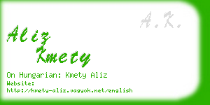 aliz kmety business card